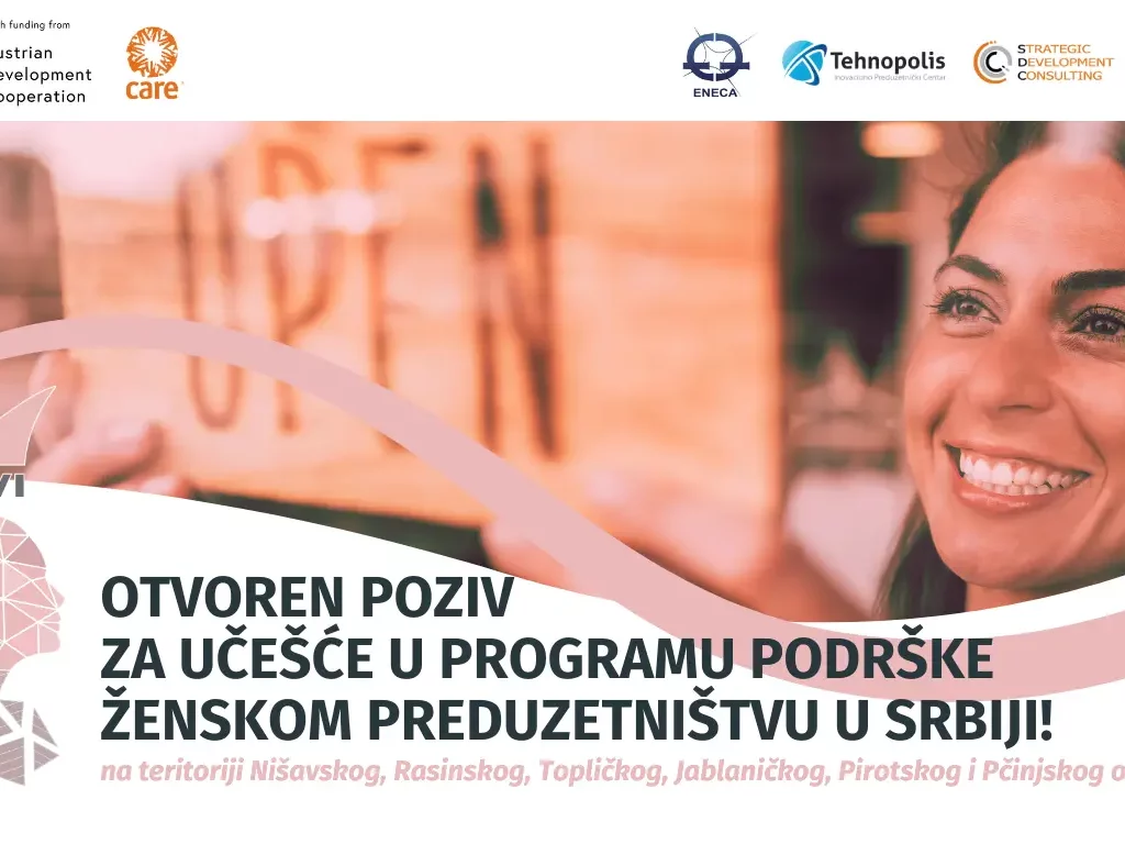 OTVOREN JE POZIV ZA UČEŠĆE U PROGRAMU PODRŠKE ŽENSKOM PREDUZETNIŠTVU